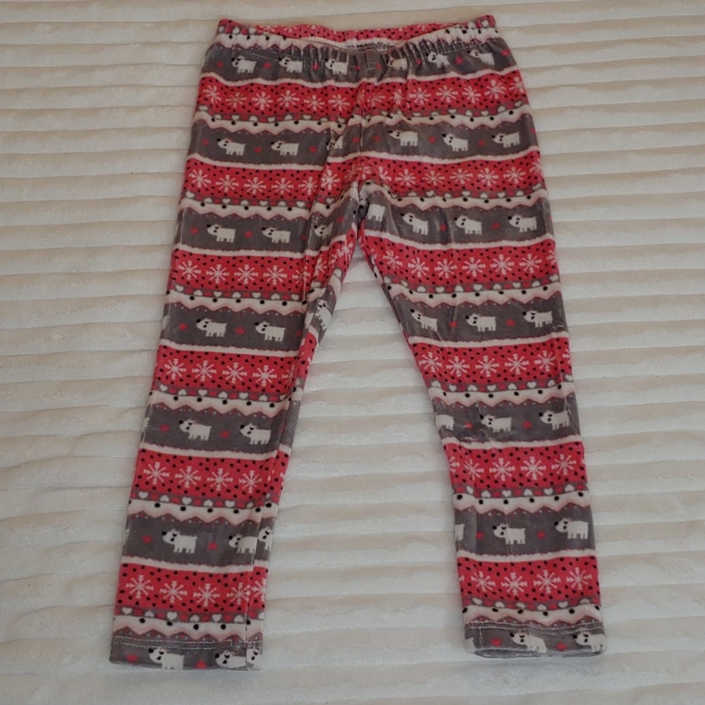🎁Jumping beans puppy velour leggings sz 4T